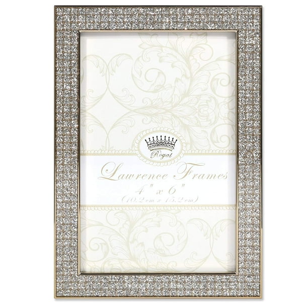 Lawrence Frames Lawrence Royal Designs 4x6 Turner Gold and Glitter Metal Picture Frame Lawrence Frames Lawrence Royal Designs 4x6 Turner Gold and Glitter Metal Picture Frame